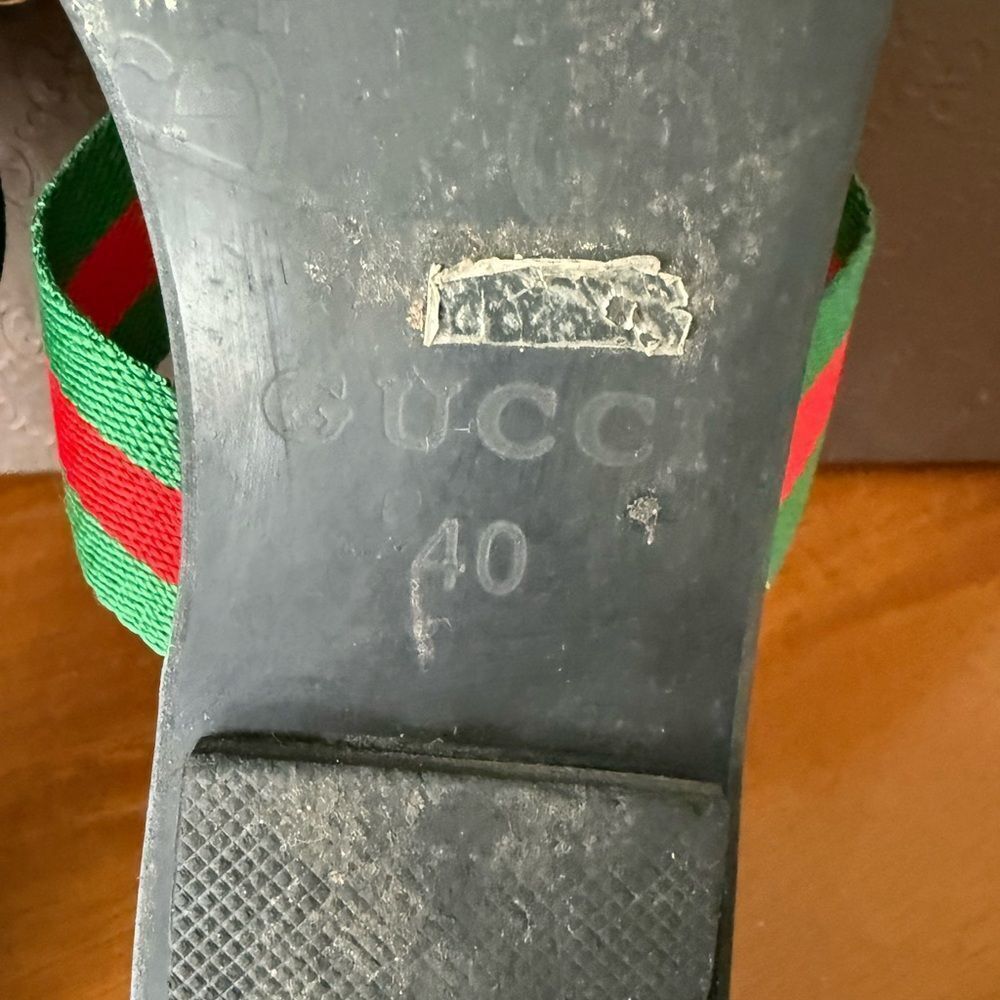 Gucci Double g leather sandal - Picture 6 of 6